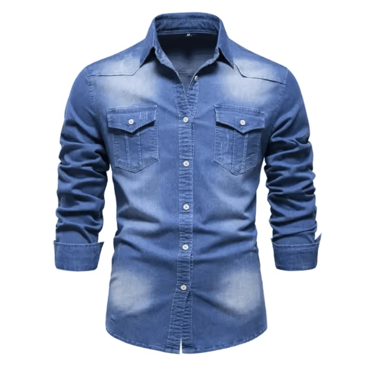 Men's Shirt Long Sleeve Cotton Casual Style