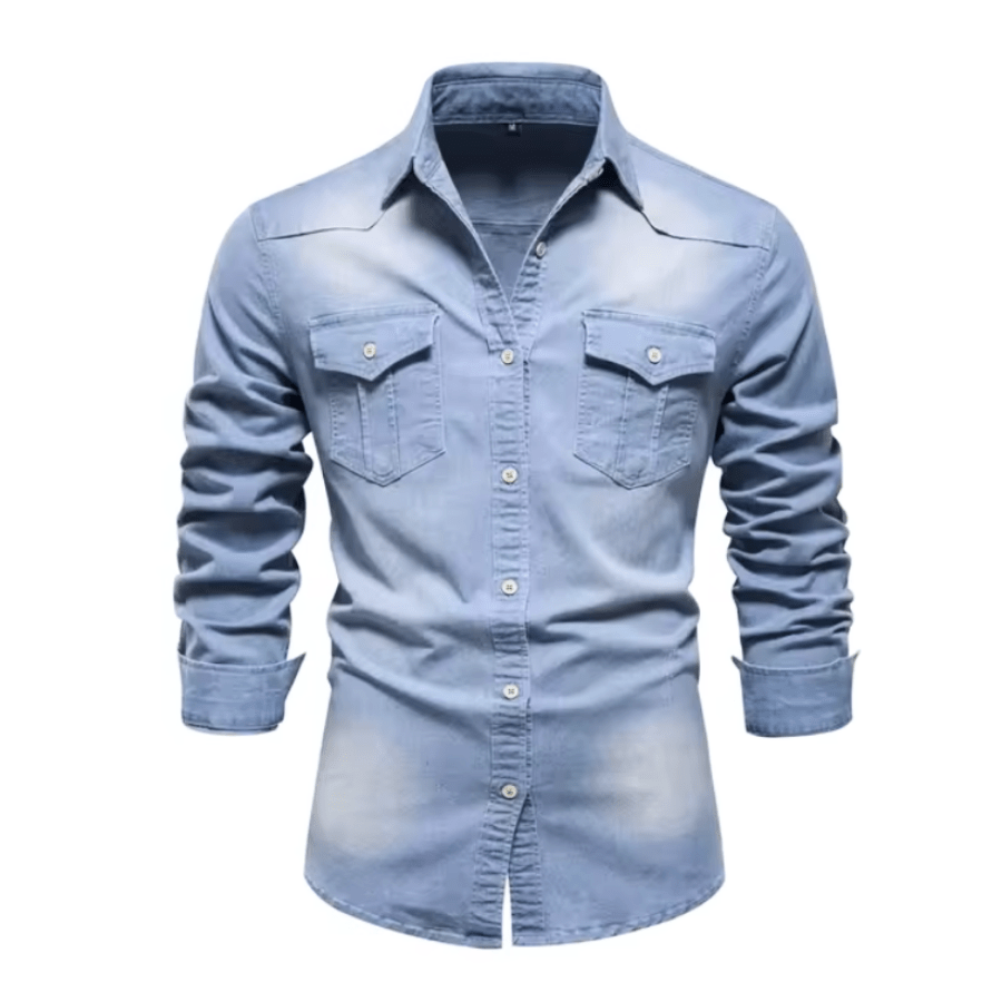 Men's Shirt Long Sleeve Cotton Casual Style
