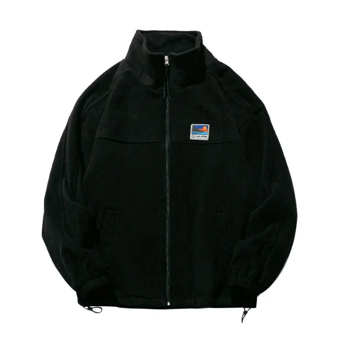 Men's Jacket Zip Down Fleece Outdoor