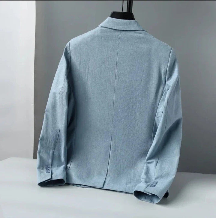 Herren Leinenblazer Elegant Atmungsaktiv Minimalistisch