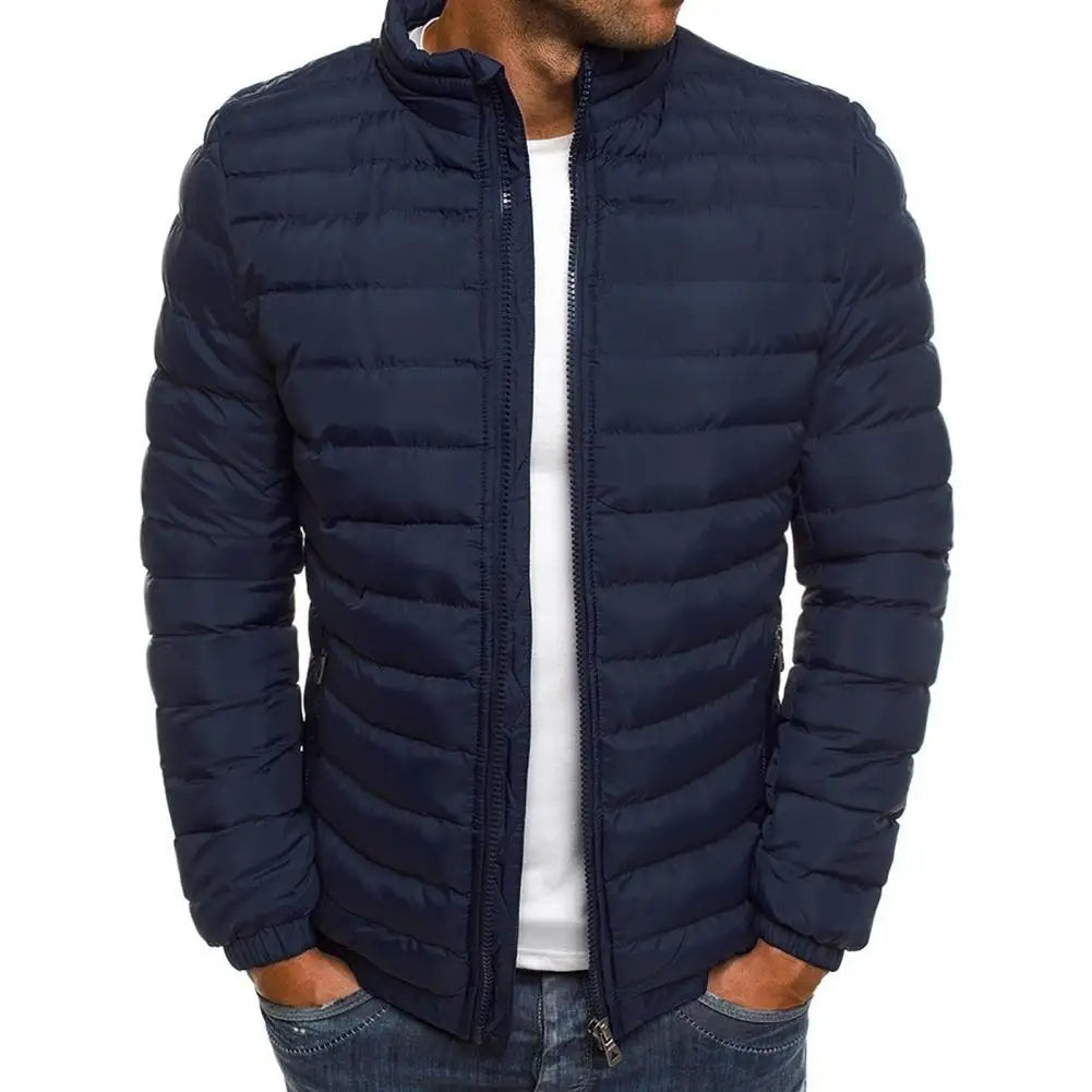 Men's Puffer Jacket Warm With Hood For Comfort And Protection