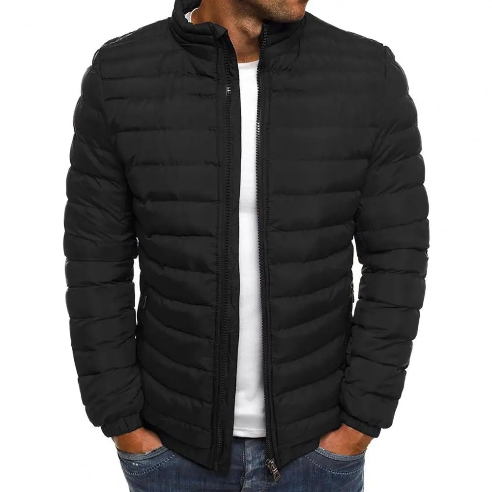 Men's Puffer Jacket Warm With Hood For Comfort And Protection