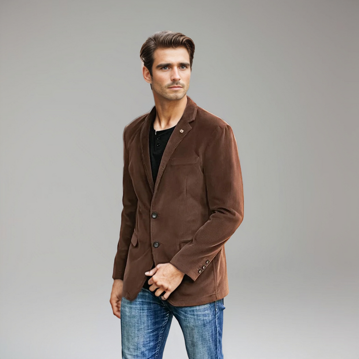 Herren Sakko Cord Klassischer Stil