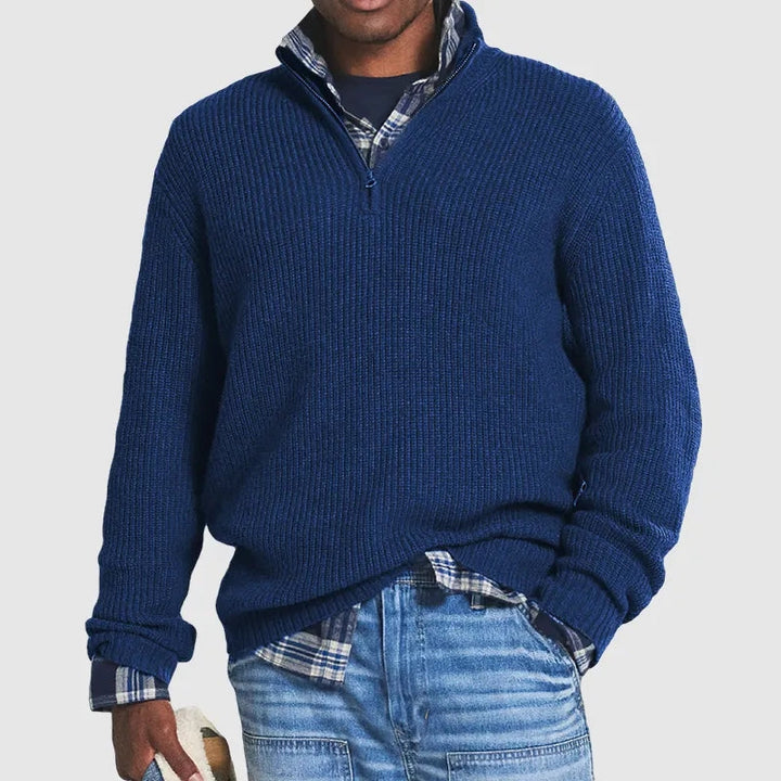 Men's knitted sweater warm casual high-quality knitwear
