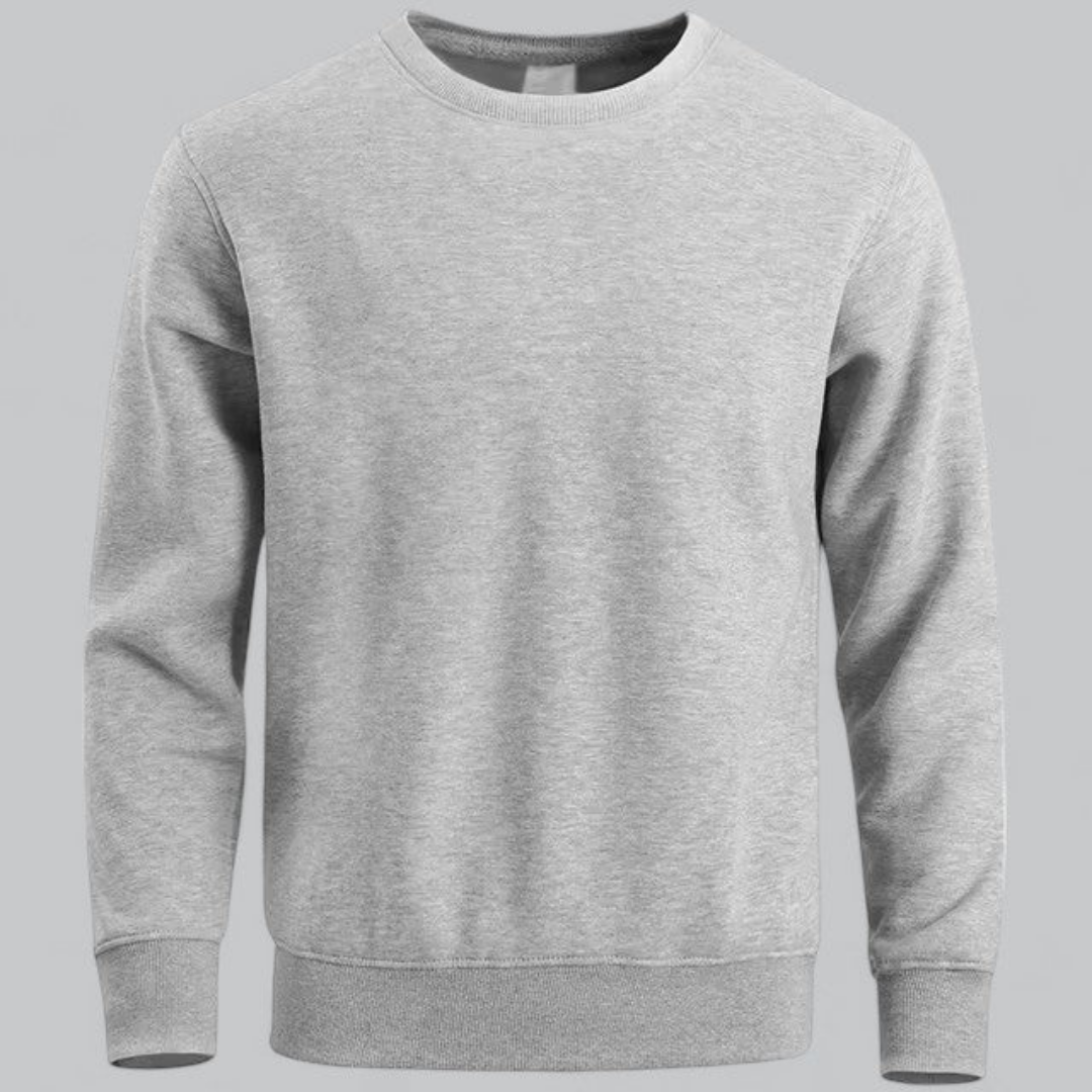 Men's Sweatshirt Cotton Casual Crewneck Long Sleeve