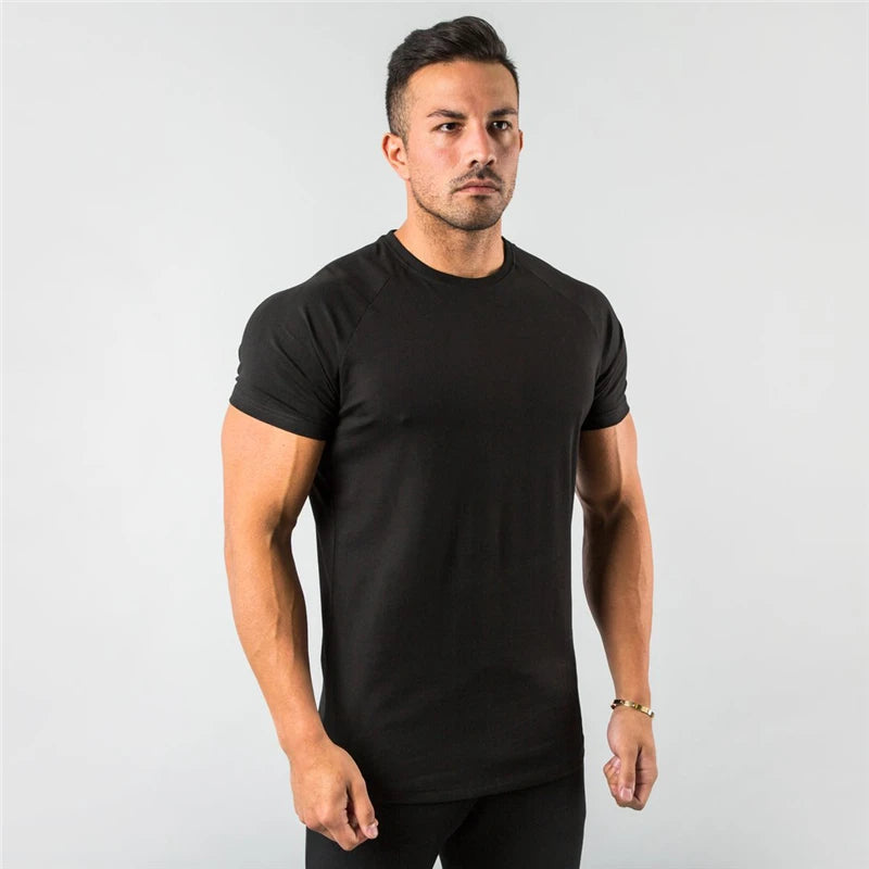 Men's T-Shirt Breathable Sporty Short Sleeve