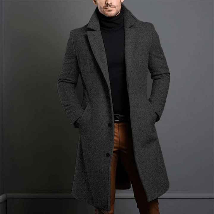 Herren Trenchcoat Hochwertiges Material Klassischer Stil