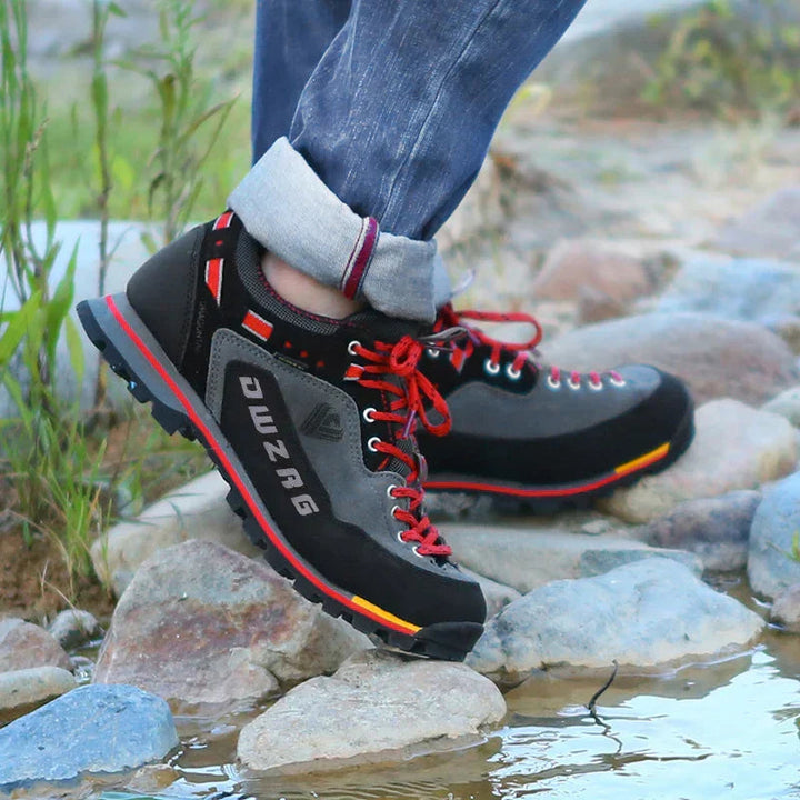 Men's Hiking Shoes Leather Sporty For Outdoor Activities