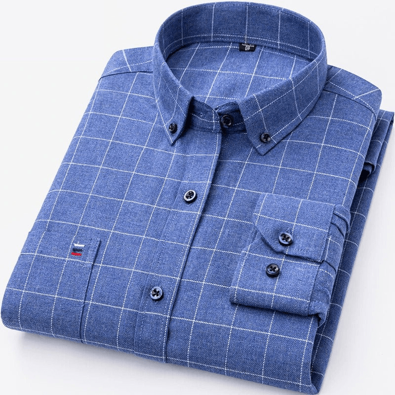 Shirt for men in classic check pattern