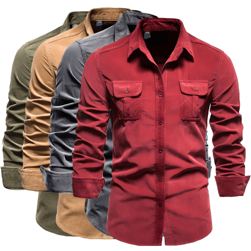 Men's shirts long sleeve breathable modern design