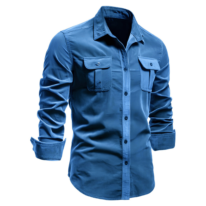 Men's shirts long sleeve breathable modern design