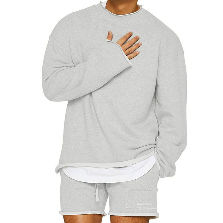 Men's Sweater Crew Neck Cotton Casual Long Sleeve