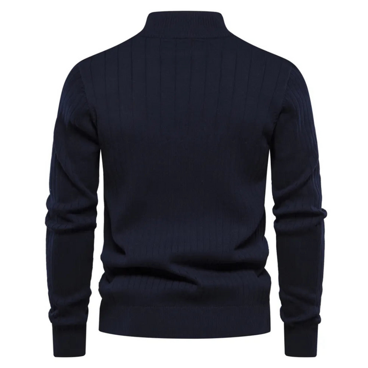 Men's knitted pullover half zipper high quality
