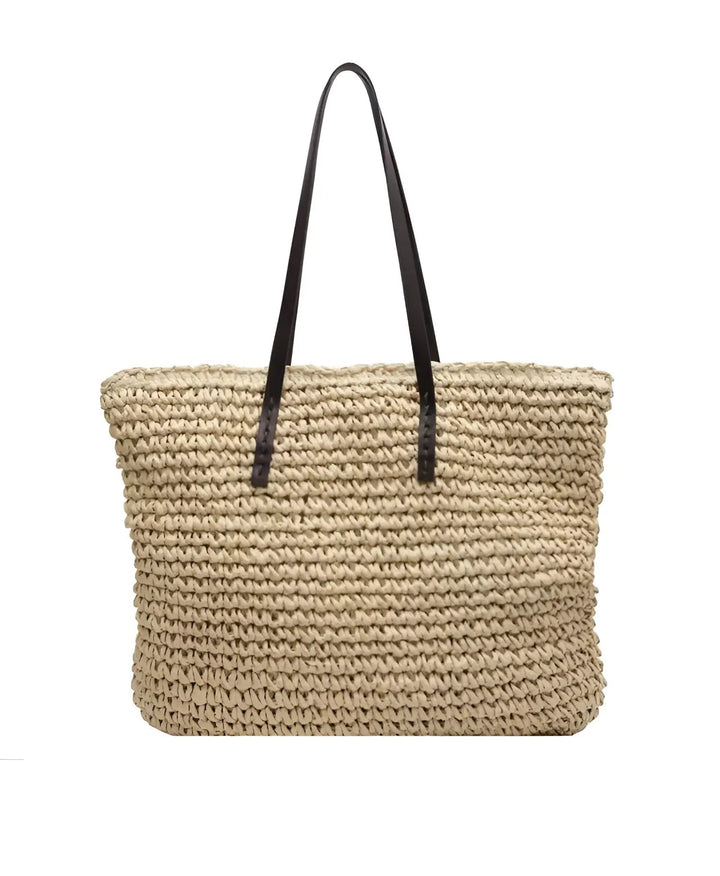 Boho women's bag – handwoven beach bag with tassels & details