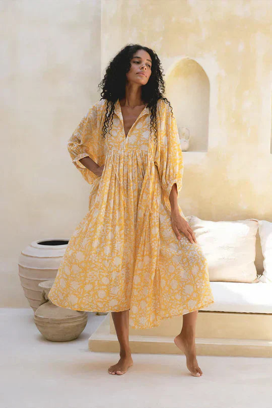 Women's dress – Viscose – Boho floral pattern – Summer style