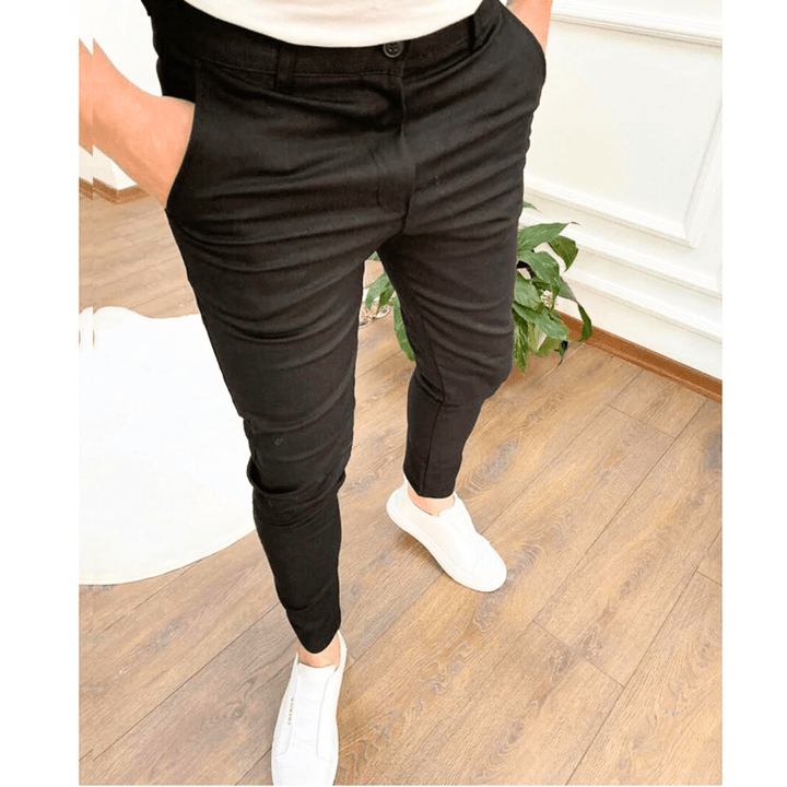 Men's Classic Stretch Chino Pants - Comfortable and Flexible