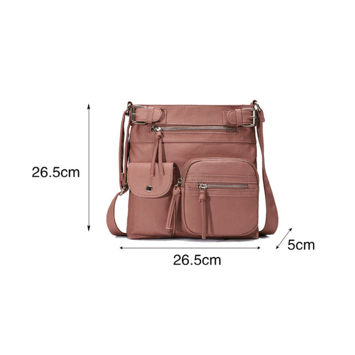 Multifunctional women's bag – waterproof shoulder bag with many compartments