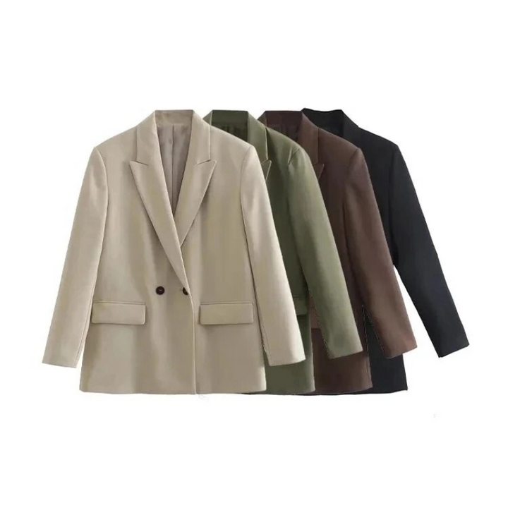 Oversized women's blazer – comfortable fit, spring