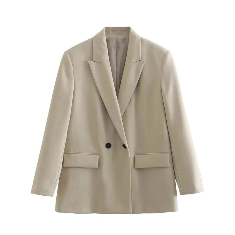 Oversized women's blazer – comfortable fit, spring