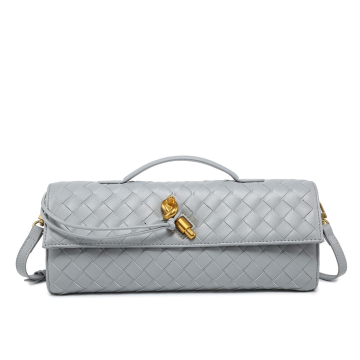 Luxury Vegan Leather Clutch – Handwoven, Elegant & Sustainable