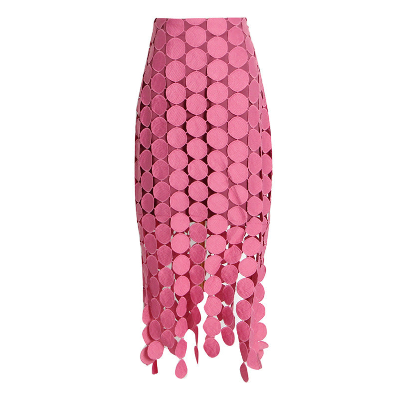 Circle‑Maxirock Fransen – Jupe d'été féminine en micro‑viscose vegan