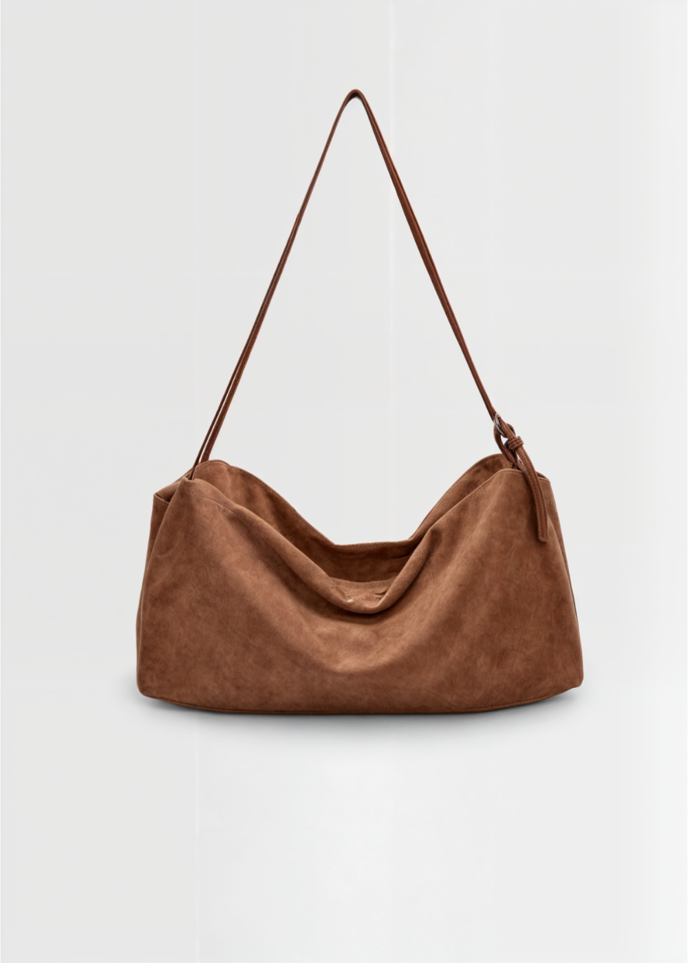 Women's Suede Crossbody Bag – Vegan Shoulder Bag Elegant & Compact