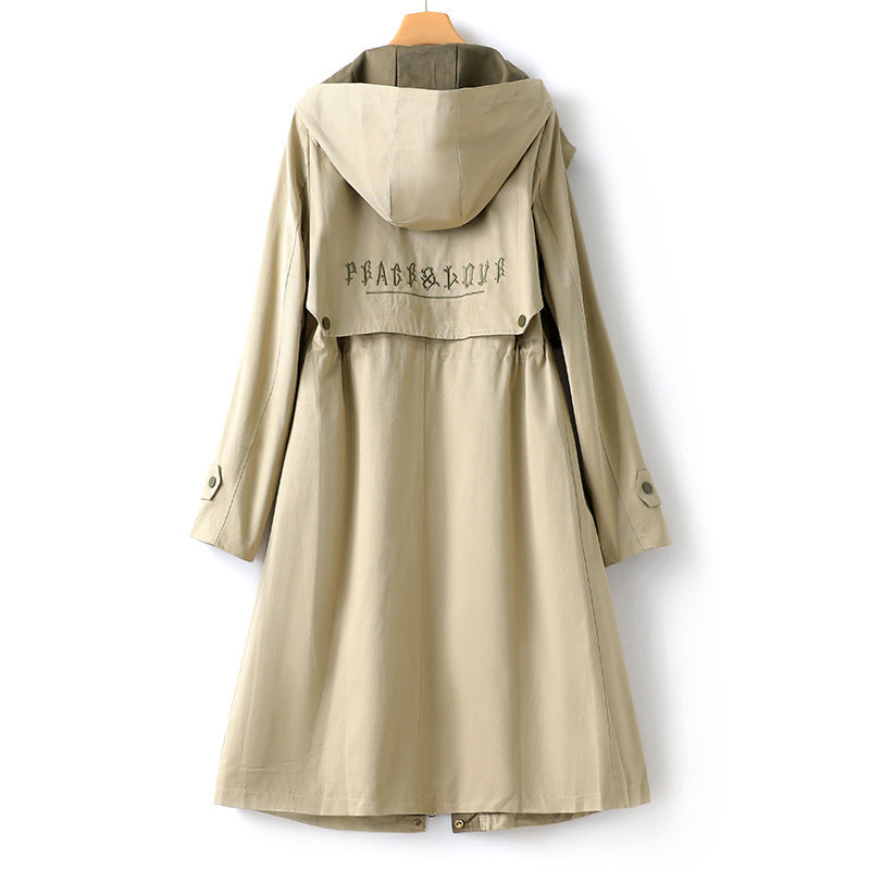 Women's trench coat with hood – water-repellent & tailored – elegant