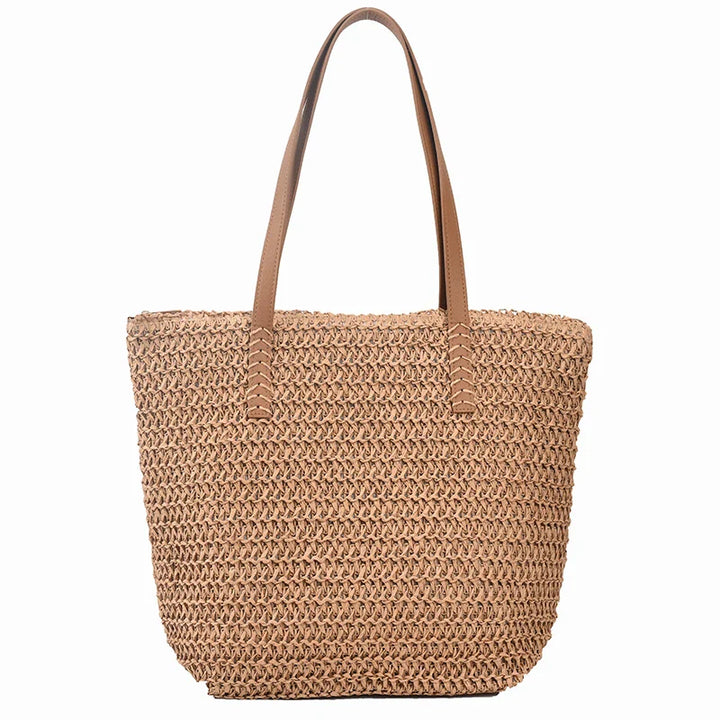 Boho Straw Bag Women – Handmade Large Beach Bag