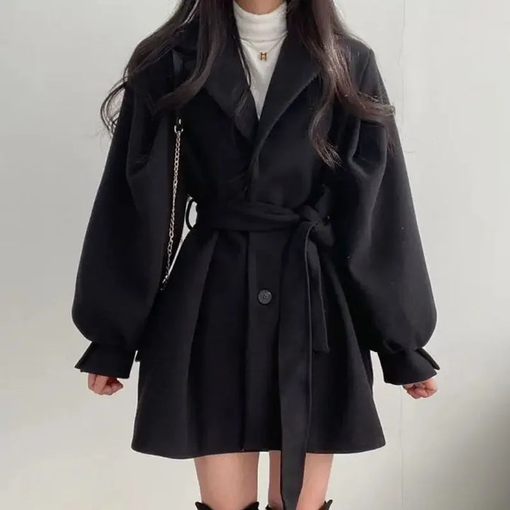 Elegant women's trench coat with belt – oversized & stylish