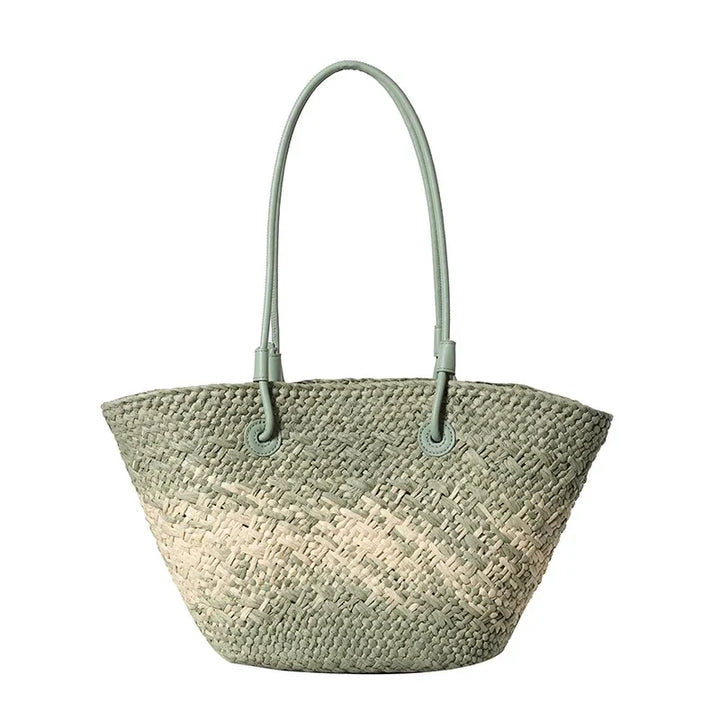 French Luxury Beach Bag Women – Handmade Raffia Summer Bag