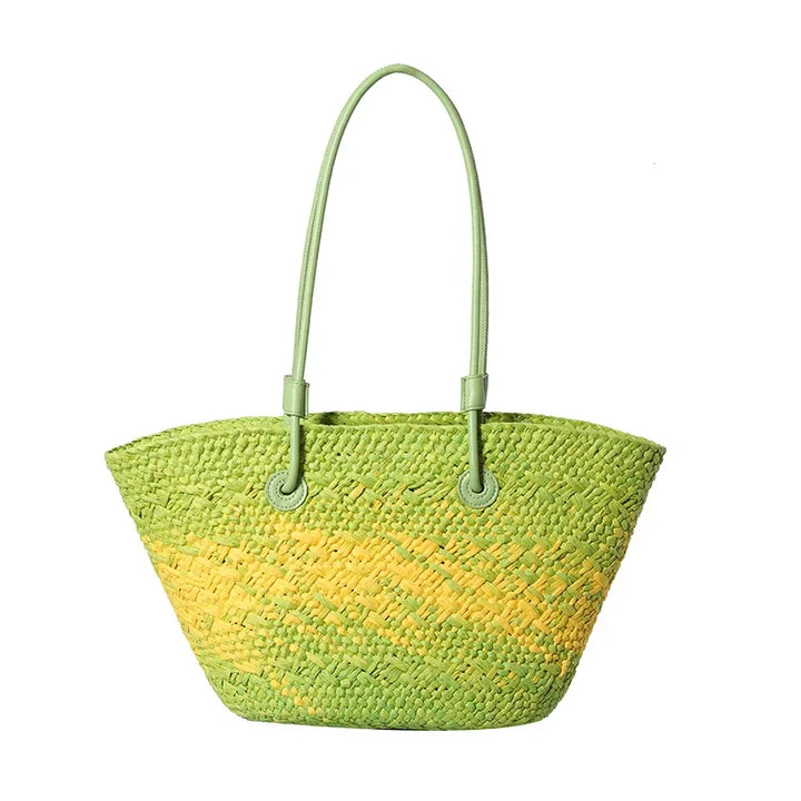 French Luxury Beach Bag Women – Handmade Raffia Summer Bag