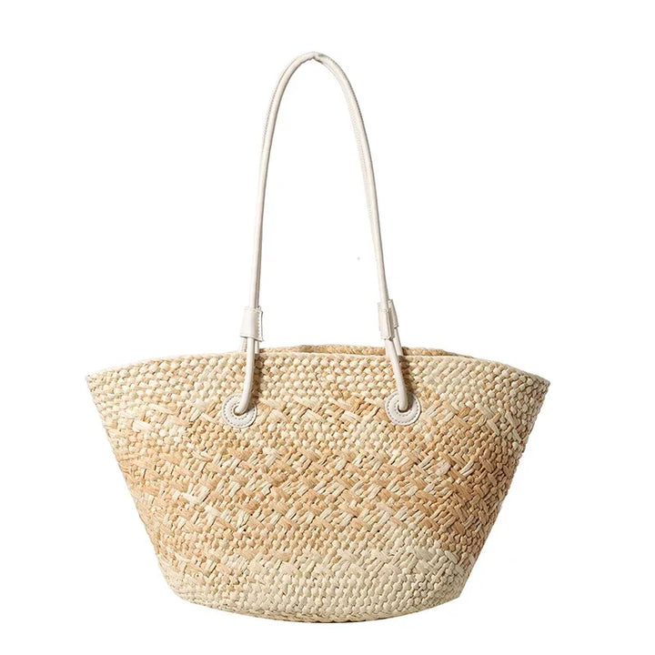 French Luxury Beach Bag Women – Handmade Raffia Summer Bag