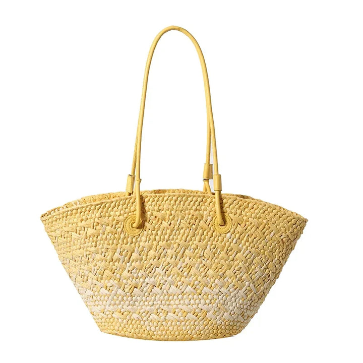 French Luxury Beach Bag Women – Handmade Raffia Summer Bag