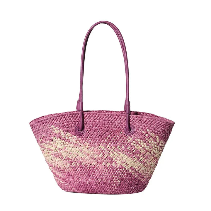 French Luxury Beach Bag Women – Handmade Raffia Summer Bag