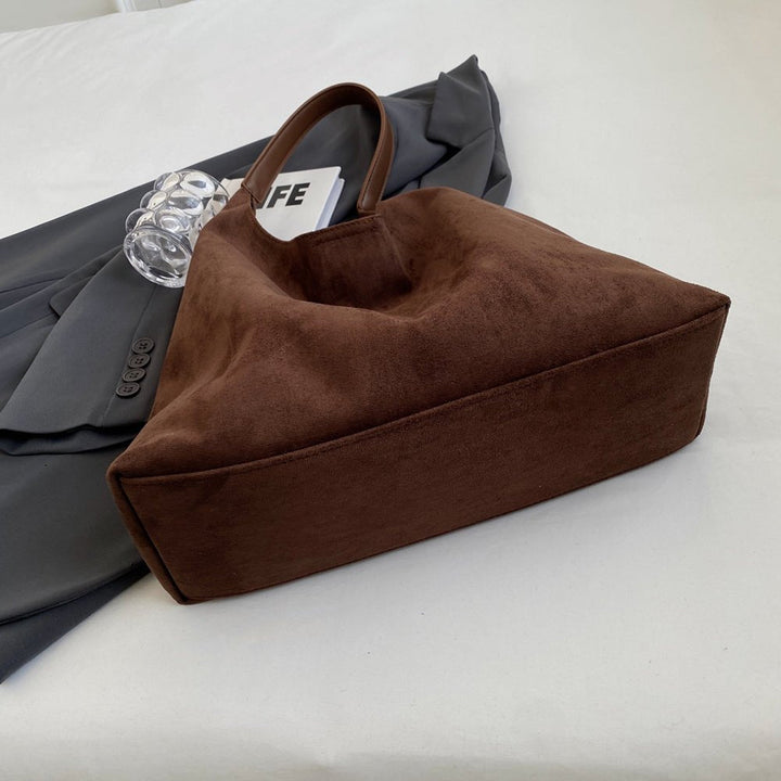 Vegan leather beach bag – Large summer bag with rope handles