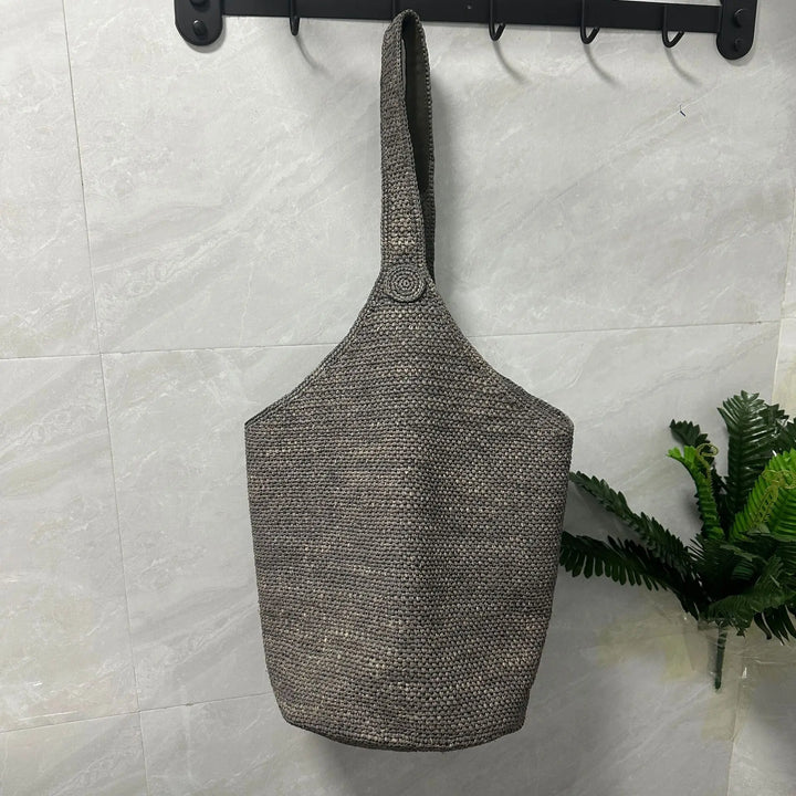 Boho Straw Bag Women – Handmade Beach Bag Summer 2025 Shopper