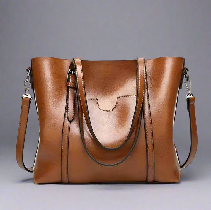 Luxurious vegan beach bag – Large tote bag made of vegan leather