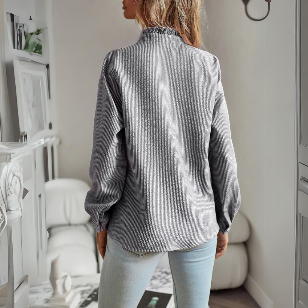 Women's Blouse – Chiffon – Ruffles – Elegant Cut