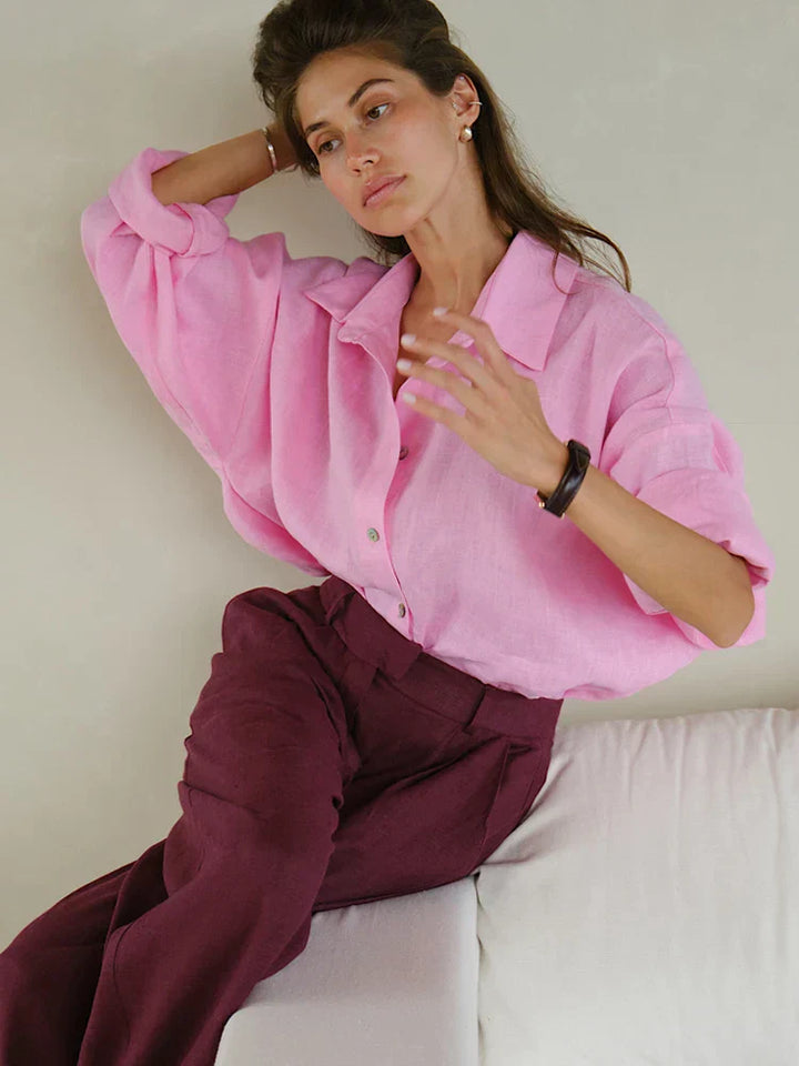 Women's Linen Blouse Elegant – Airy & Stylish