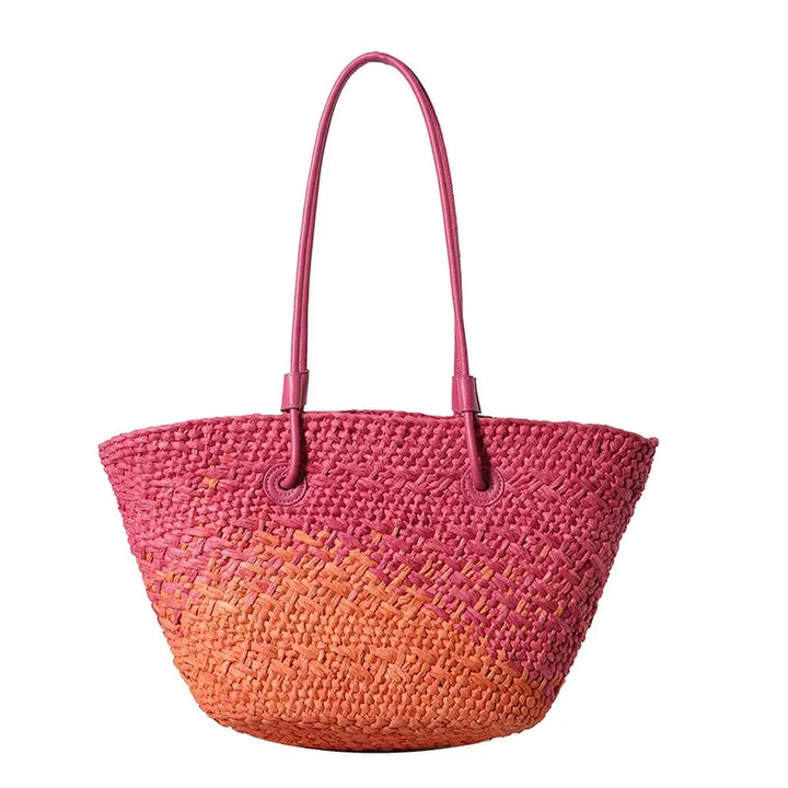 French Luxury Beach Bag Women – Handmade Raffia Summer Bag