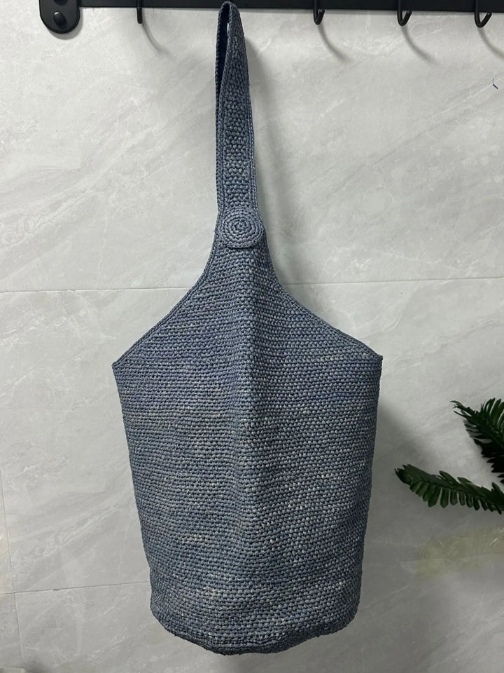 Boho Straw Bag Women – Handmade Beach Bag Summer 2025 Shopper