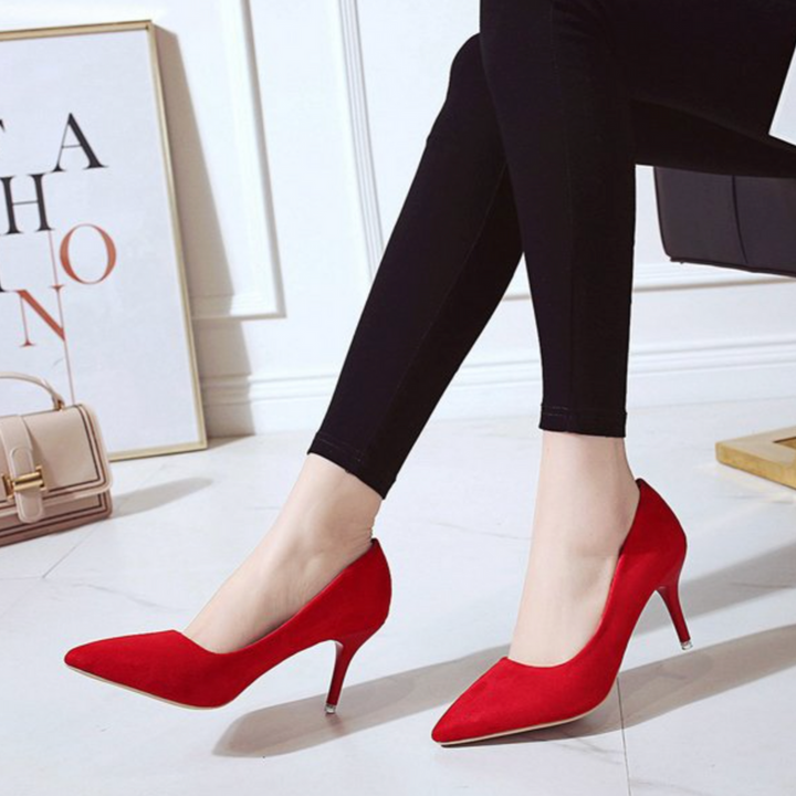 Classic pointed high heels | Vegan premium material | Nude stiletto