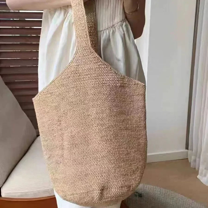 Boho Straw Bag Women – Handmade Beach Bag Summer 2025 Shopper