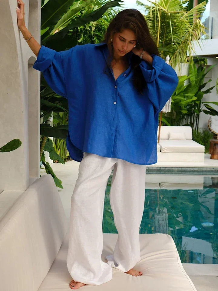 Women's Linen Blouse Elegant – Airy & Stylish