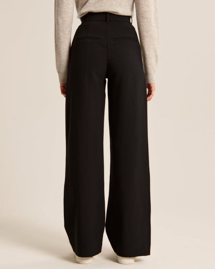 Women's fabric pants elegant cut comfortable