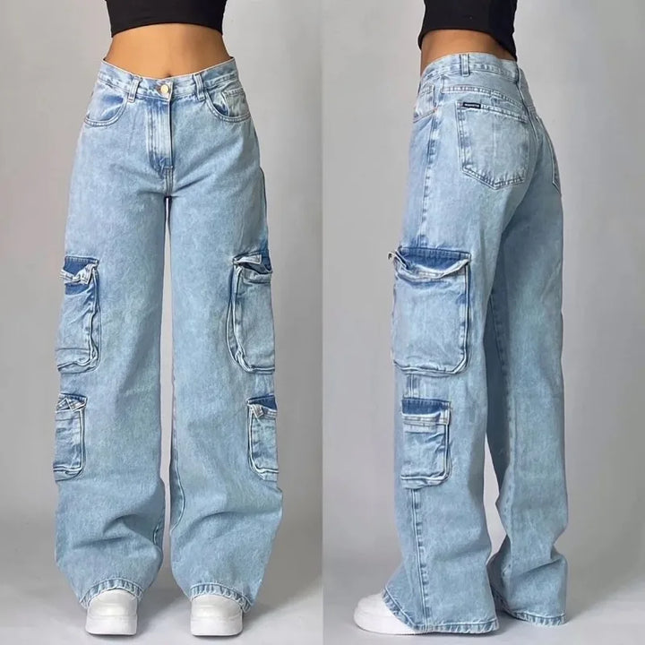 Women's Jeans – Cotton – Baggy Streetwear Style – Loose Fit