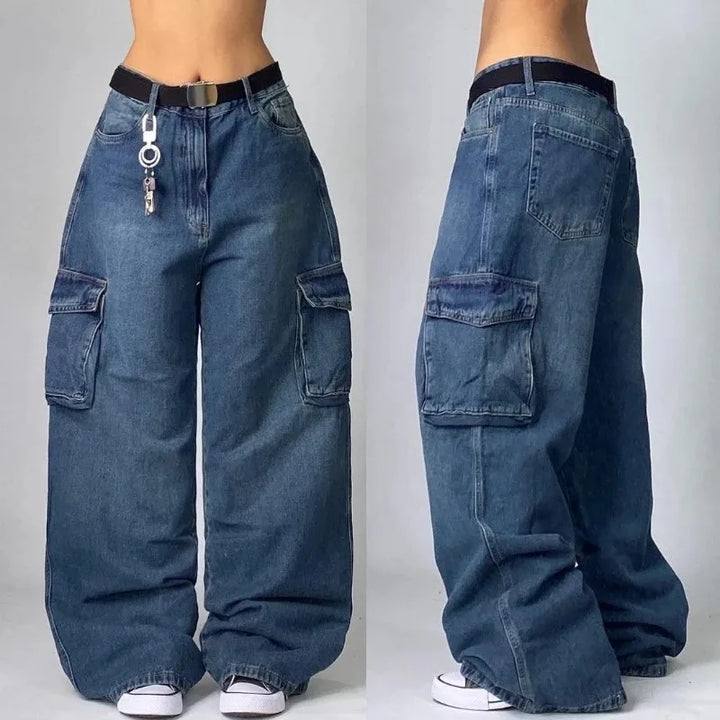 Women's Jeans – Cotton – Baggy Streetwear Style – Loose Fit