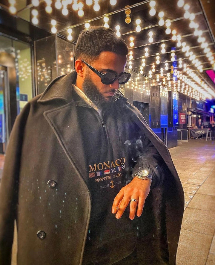 Men's Sweater Halfzip - Casual Style with Monaco Design