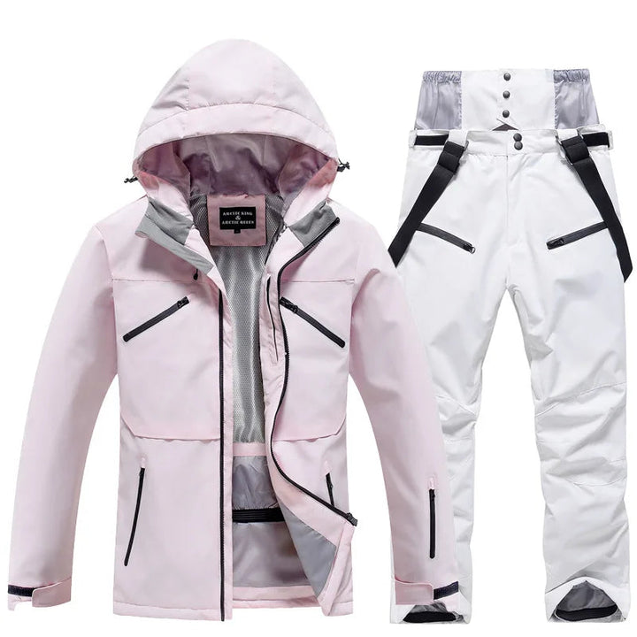 Unisex ski suit set made of high-quality weatherproof fabrics sporty