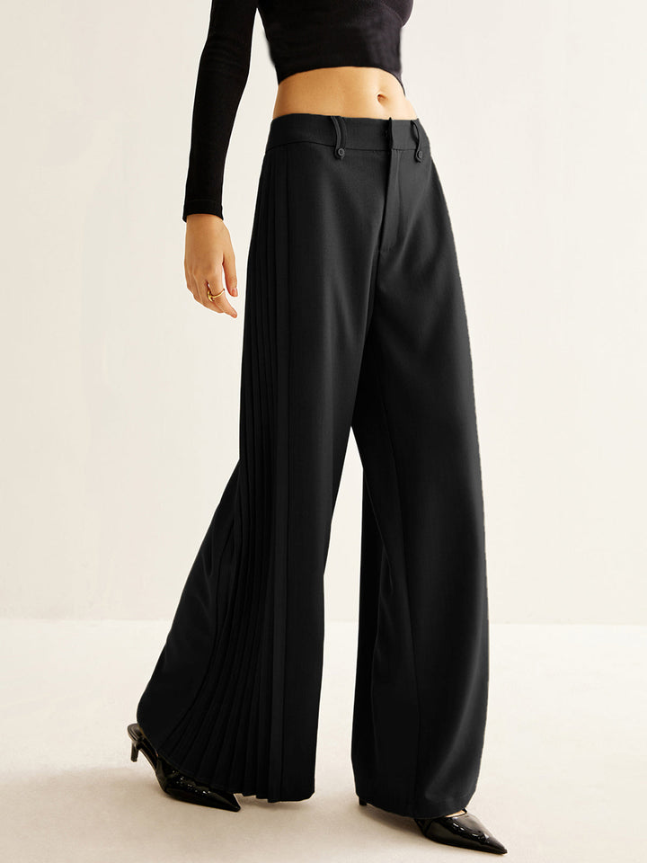 Wide Pants Women Pleats
